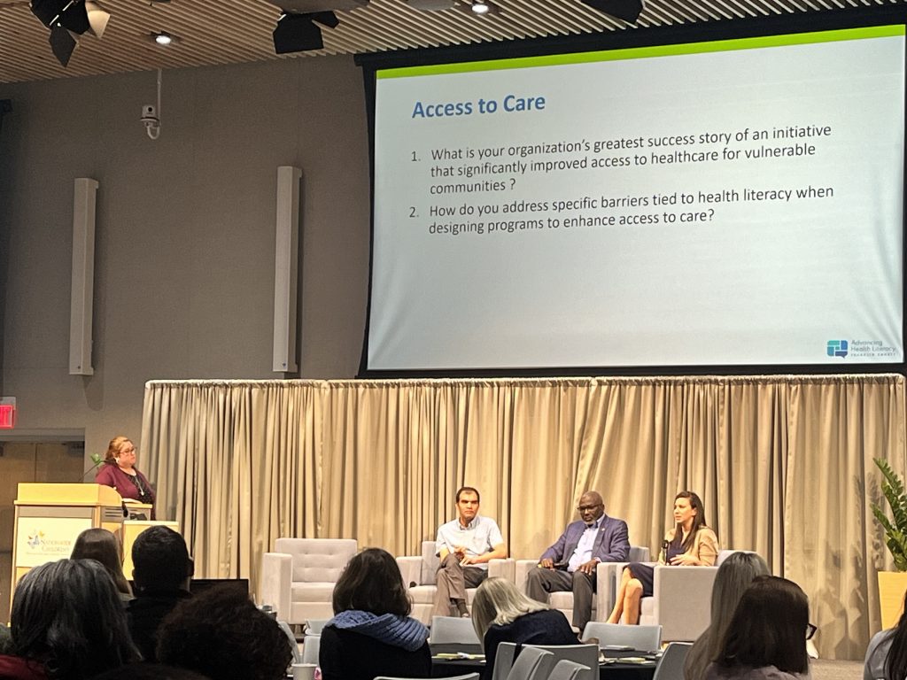 Photo of a panel discussion focused on Access to Care