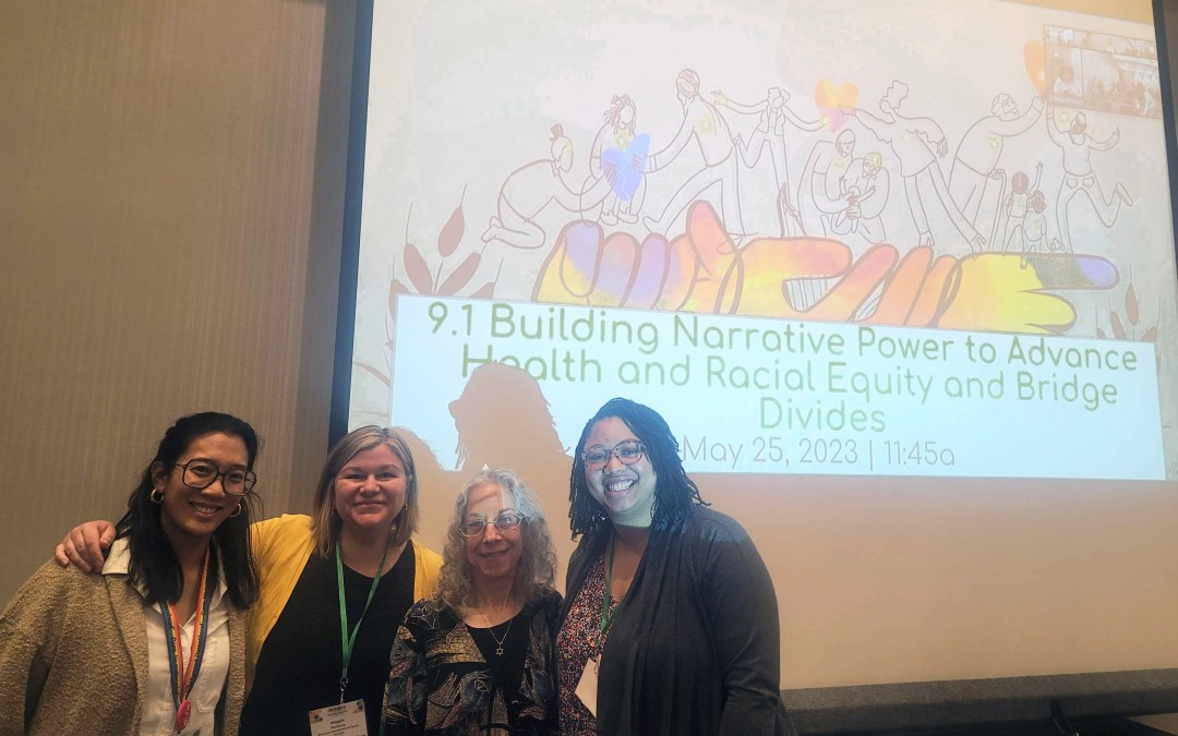 From left to right: Cecie Culp, Wisconsin Department of Health Services; Margarita Northrup, Wisconsin Department of Health Services; Rabbi Bonnie Margulis, Wisconsin Faith Voices for Justice; Angela Acker, UW Population Health Institute